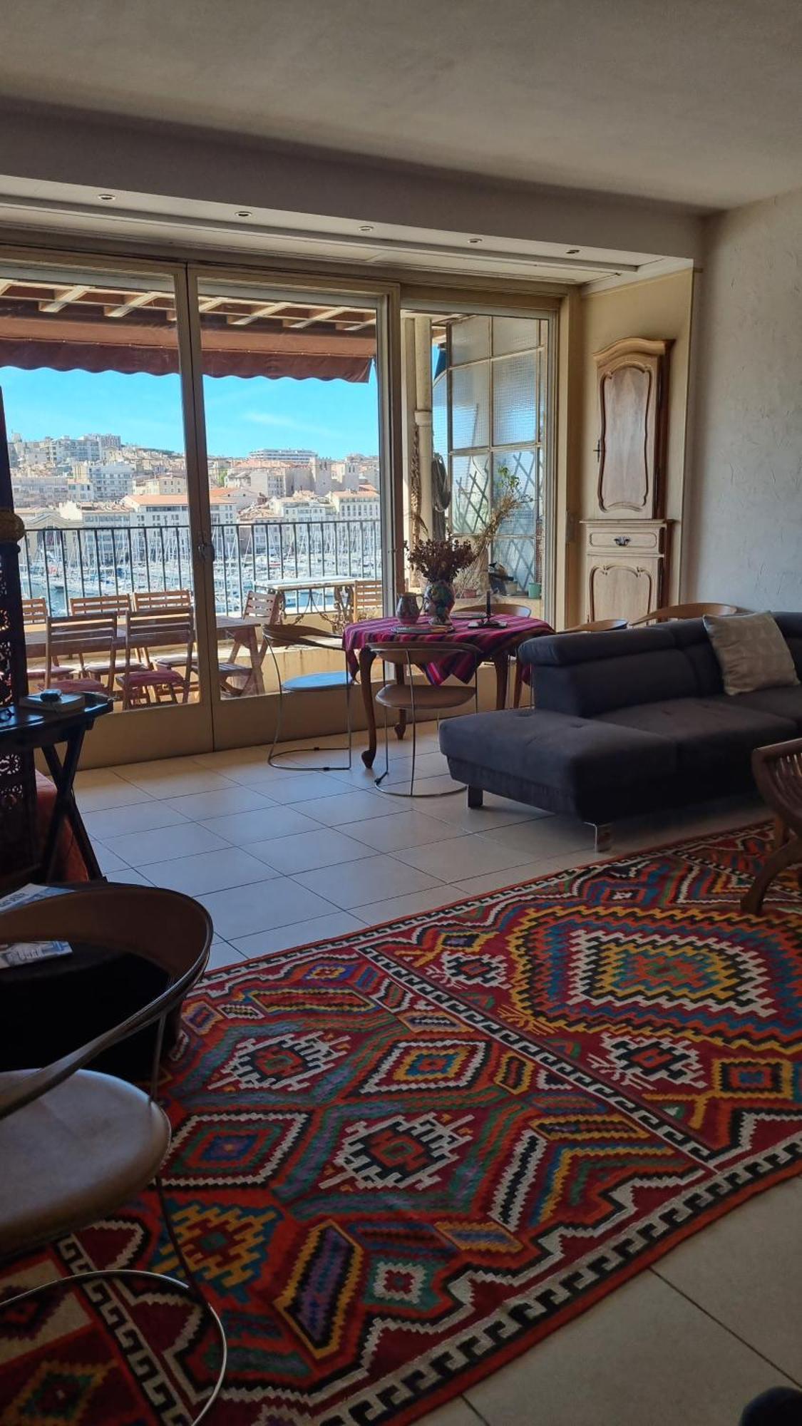 Appartement Grand T2 Surplombant Le Vieux Port Marseille Extérieur photo